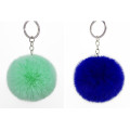 Keychain Factory Sell Fashion Faux Rabbit Fur Charm Pompom Keychain